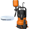 Pompa de apa murdara Wolfson din plastic, 450W + furtun 20m