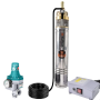 Pompa submersibila apa curata WOLFSON 4SKM-150 PRO - 1100W, 3300 l/h + Presostat Total