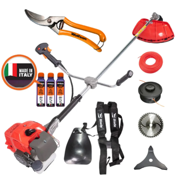 Motocoasa Blade Alpin 520, 3CP, 7 accesorii, ham profesional + 3 sticle ulei 0.1l + foarfeca taiere vie