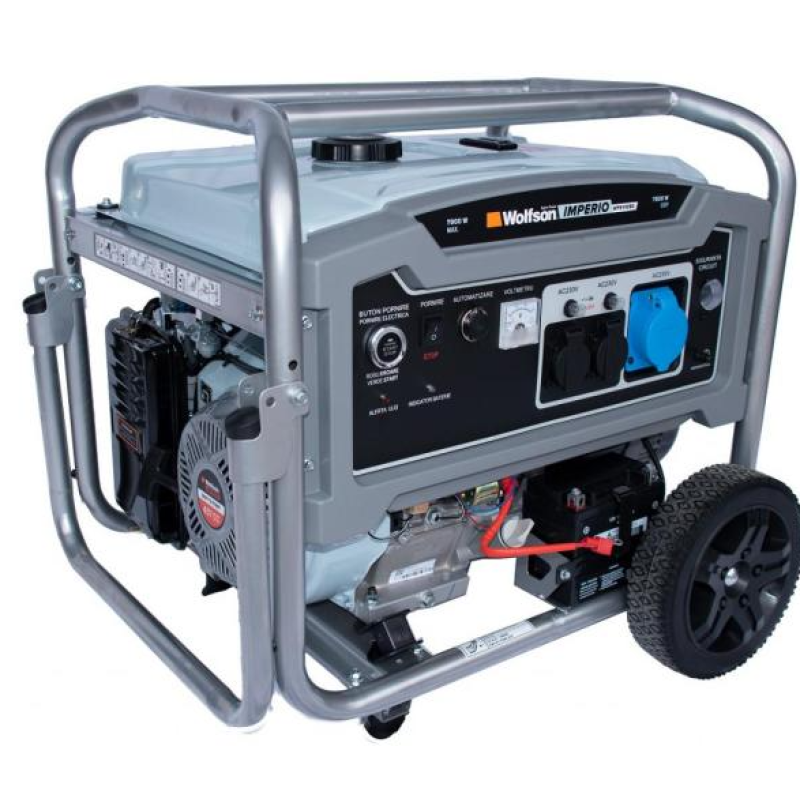 Generator de curent pe benzina Wolfson Imperio 8300, 7900W, monofazat, 17.5CP, 457cc, compatibil cu automatizare ADG11050