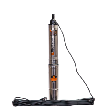 Pompa submersibila apa curata 1100W, WOLFSON PM-1500-8, 8 turbine, cablu 25m, 6600L/h + Furtun 20m