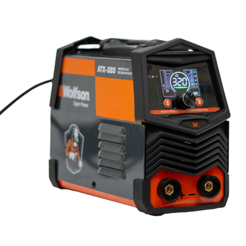 Aparat de sudura cu electrod Wolfson ATX-320 cu Inverter 2 in 1 MMA si LIFT-TIG, 140Ah + Manusi de sudura, coltare magnetice de sudura