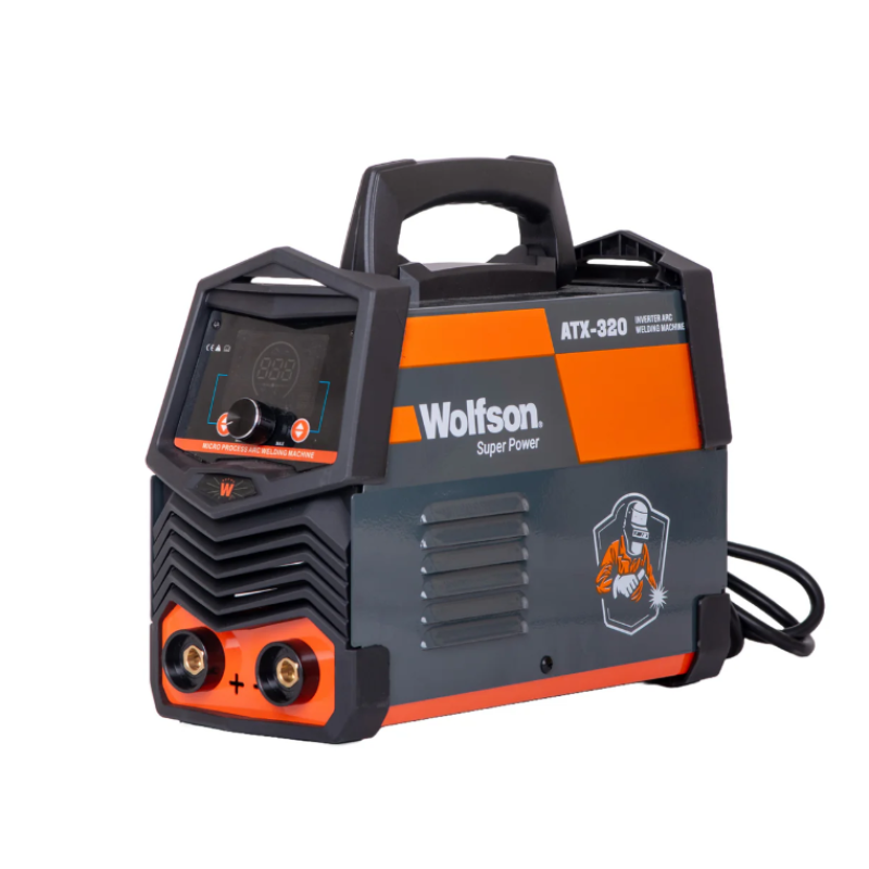 Aparat de sudura cu electrod Wolfson ATX-320 cu Inverter 2 in 1 MMA si LIFT-TIG, 140Ah + Manusi de sudura, coltare magnetice de sudura