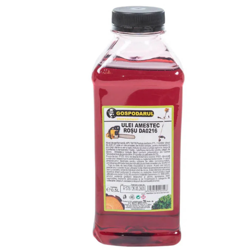 Drujba pe benzina WOLFSON IMPERIO 250 - 1.3 CP, 25cc + ulei amestec 0.5L, ulei ungere lant L150