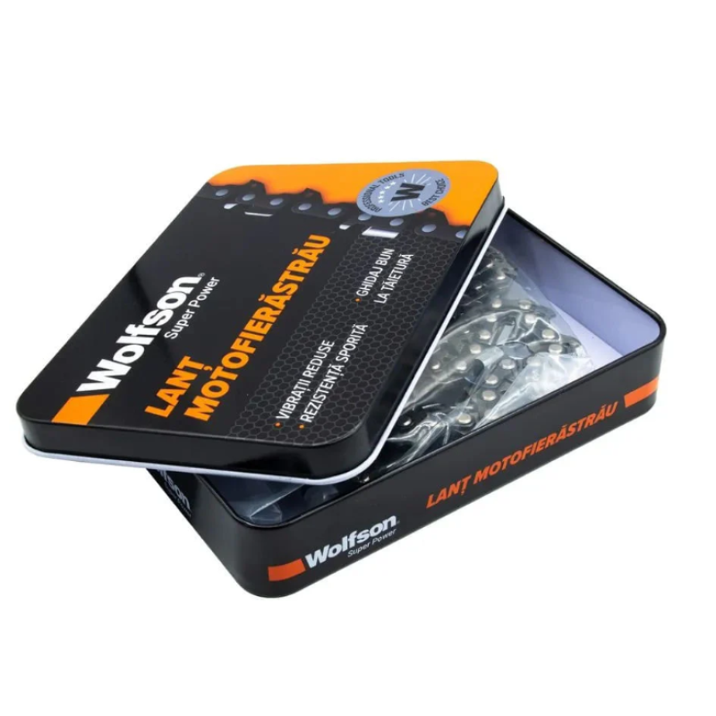 Lant Wolfson pentru motofierastrau, pas 3/8, 35cm, 25 dinti, 50 zale, compatibil cu lama WFS0044