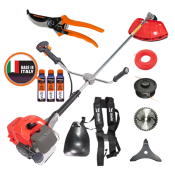 Motocoasa Blade Alpin 520, 3CP, 7 accesorii, ham profesional + 3 sticle ulei 0.1l + foarfeca taiere crengi