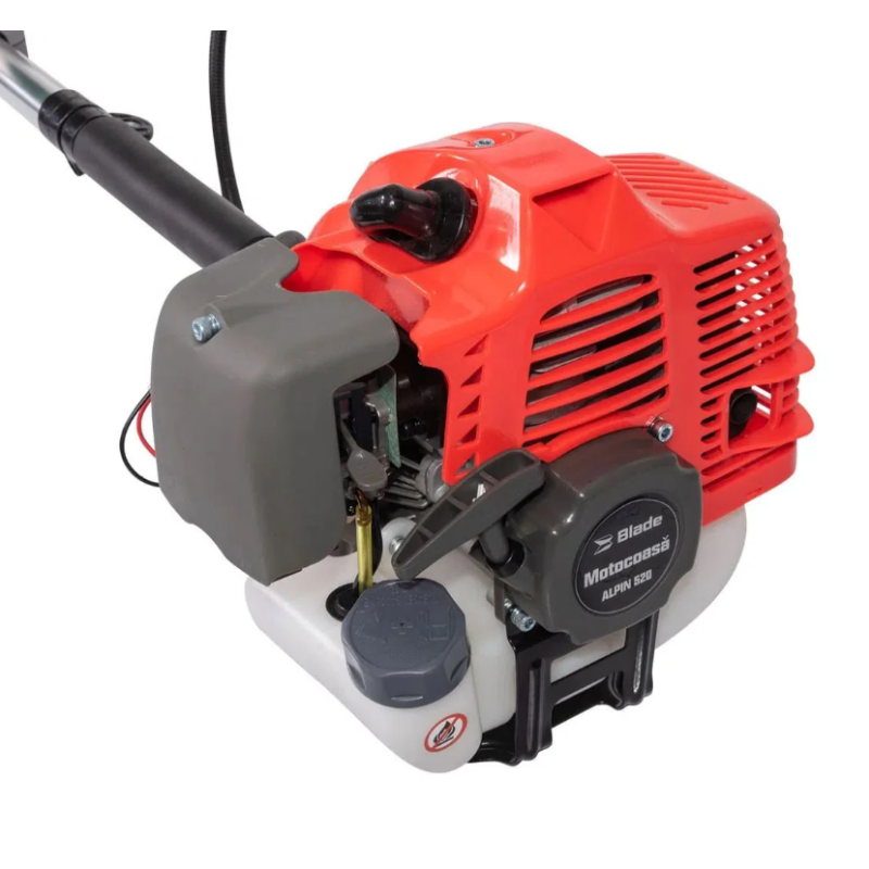Motocoasa Blade Alpin 520, 3CP, 7 accesorii, ham profesional + 3 sticle ulei 0.1l + foarfeca taiere crengi