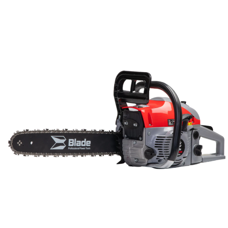 Drujba pe benzina BLADE Alpin 520 - 5CP, 2 lame si 2 lanturi + toporisca Wolfson 600g