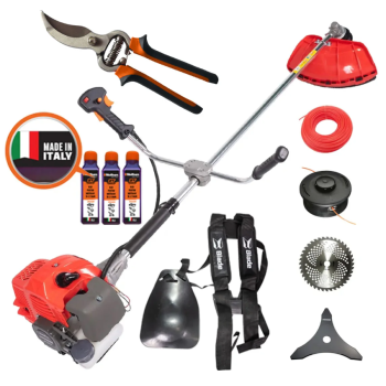 Motocoasa Blade Alpin 520, 3CP, 7 accesorii, ham profesional + 3 sticle ulei 0.1l + Foarfeca taiere vie