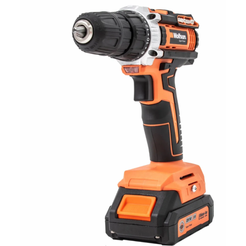 Masina de gaurit cu acumulator Wolfson - 21V, 2.0Ah, 2 acumulatori