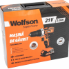 Masina de gaurit cu acumulator Wolfson - 21V, 2.0Ah, 2 acumulatori