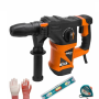 Ciocan rotopercutor Wolfson - 1600W, 5.5J+manusi+nivela+ruleta