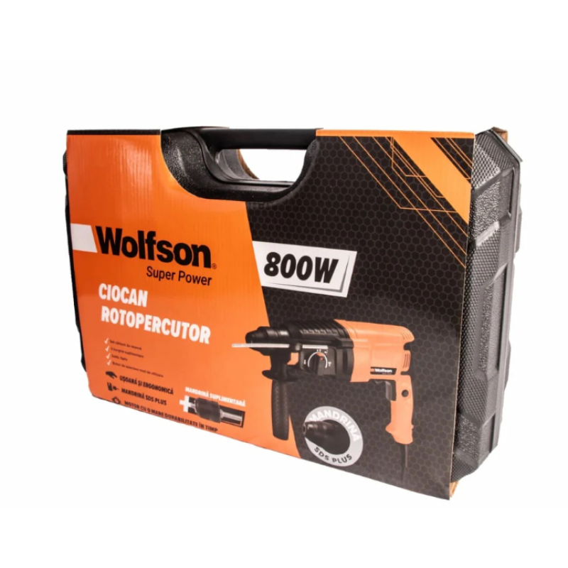 Ciocan rotopercutor Wolfson - 800W, 4J