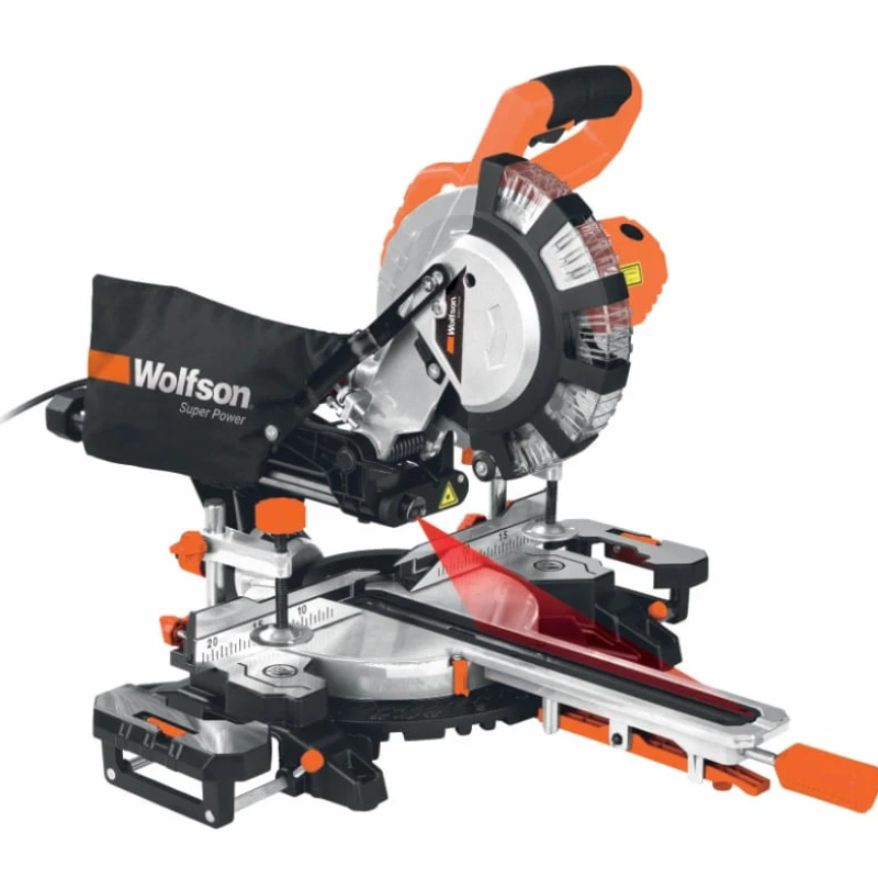 Fierastrau circular stationar cu sanie de glisare Wolfson, 2000W, 210mm