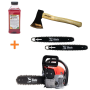 Pachet drujba Blade Alpin 520 - 5CP 2 lame si 2 lanturi + toporisca + ulei 0.5L
