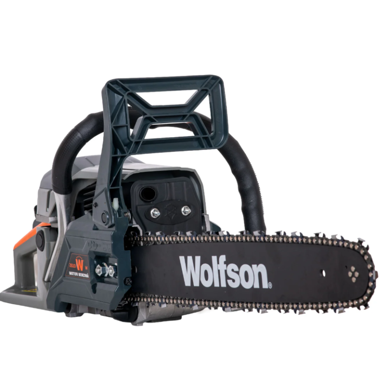 Drujba pe benzina WOLFSON STX-620, 3.5CP, 58CC, 2 lame, 2 lanturi + toporisca fibra Wolfson