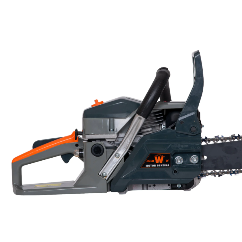 Drujba pe benzina WOLFSON STX-620, 3.5CP, 58CC, 2 lame, 2 lanturi + toporisca fibra Wolfson