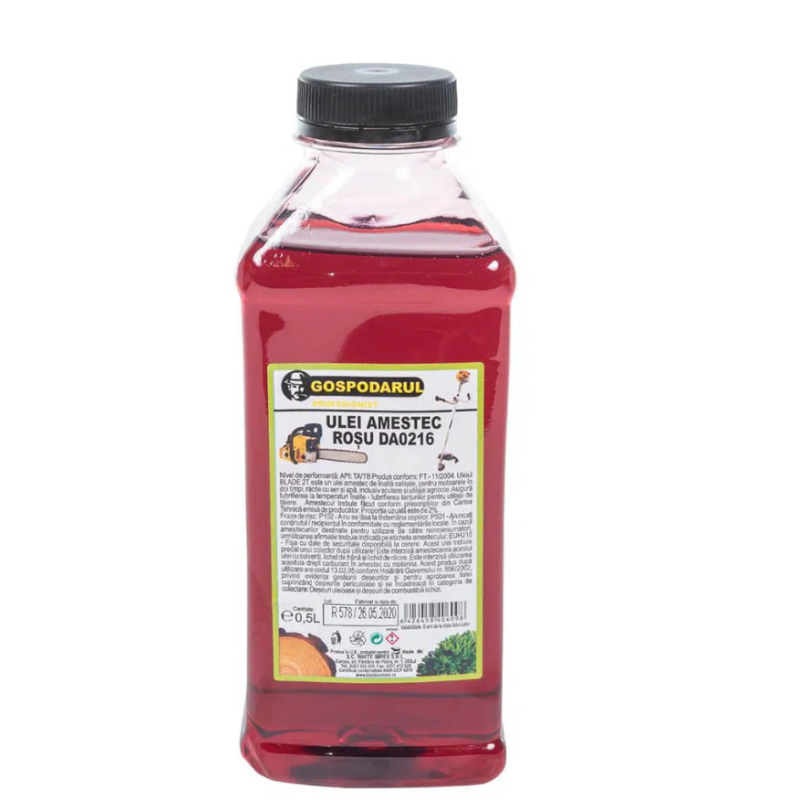 Drujba pe benzina Kamrad KR-52, 5.8CP, 52cc, 2 lame 2 lanturi + ulei amestec 0.5L si toporisca Wolfson 600g