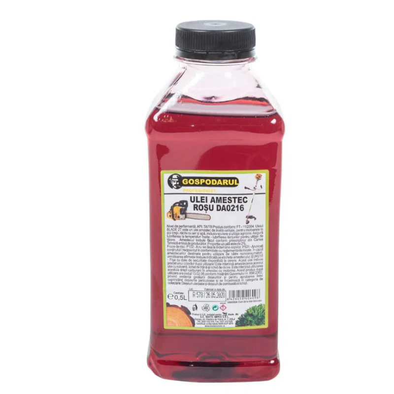 Drujba pe benzina WOLFSON STX-620, 3.5CP, 58CC, 2 lame, 2 lanturi + ulei amestec 0.5L, toporisca Wolfson 600g