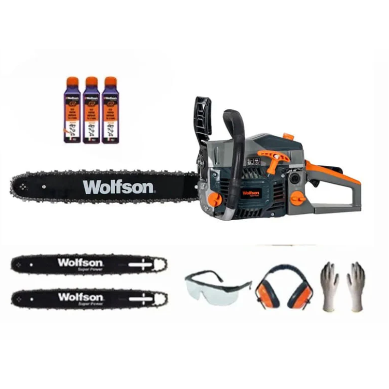 Drujba pe benzina WOLFSON STX-620, 3.5CP, 58CC Cadou Ochelari + Manusi + Casti + 3 Ulei 0.1L