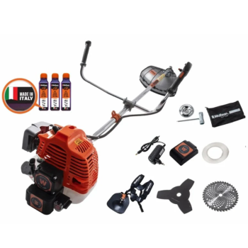 Motocoasa cu pornire electrica Wolfson + 3 ulei 0.1L
