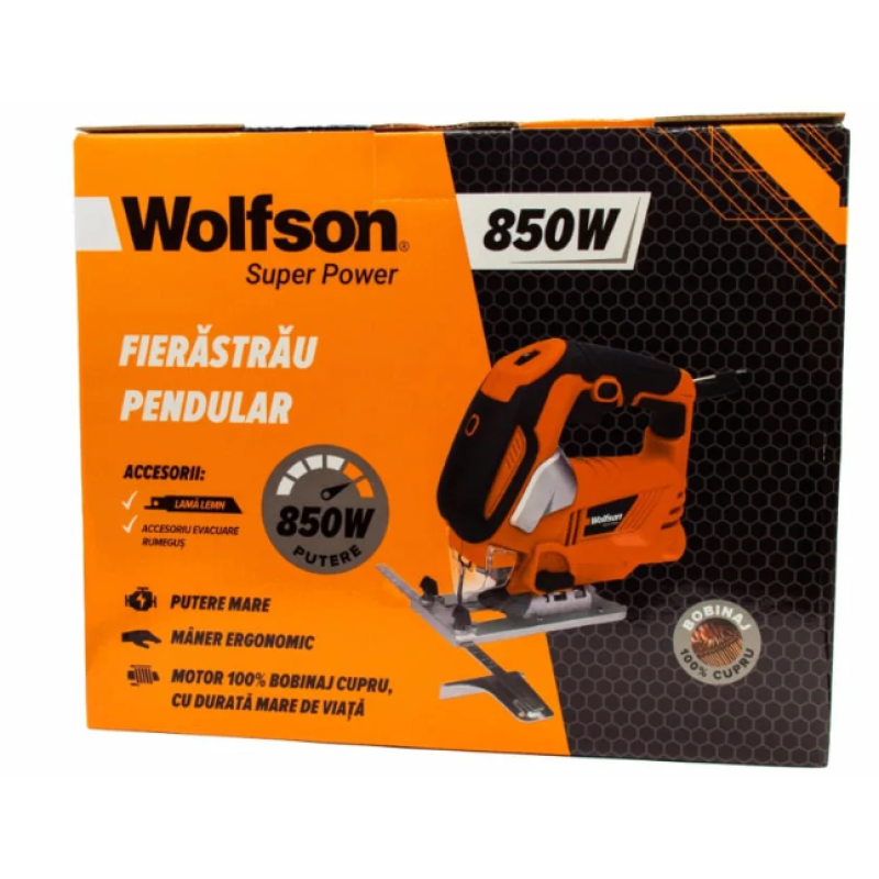 Fierastrau pendular Wolfson - 850W + manusi + ruleta
