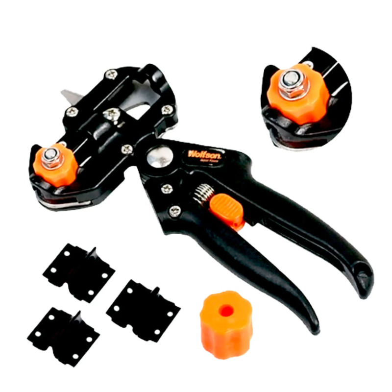 Foarfeca pentru altoit Wolfson cu 4 accesorii incluse