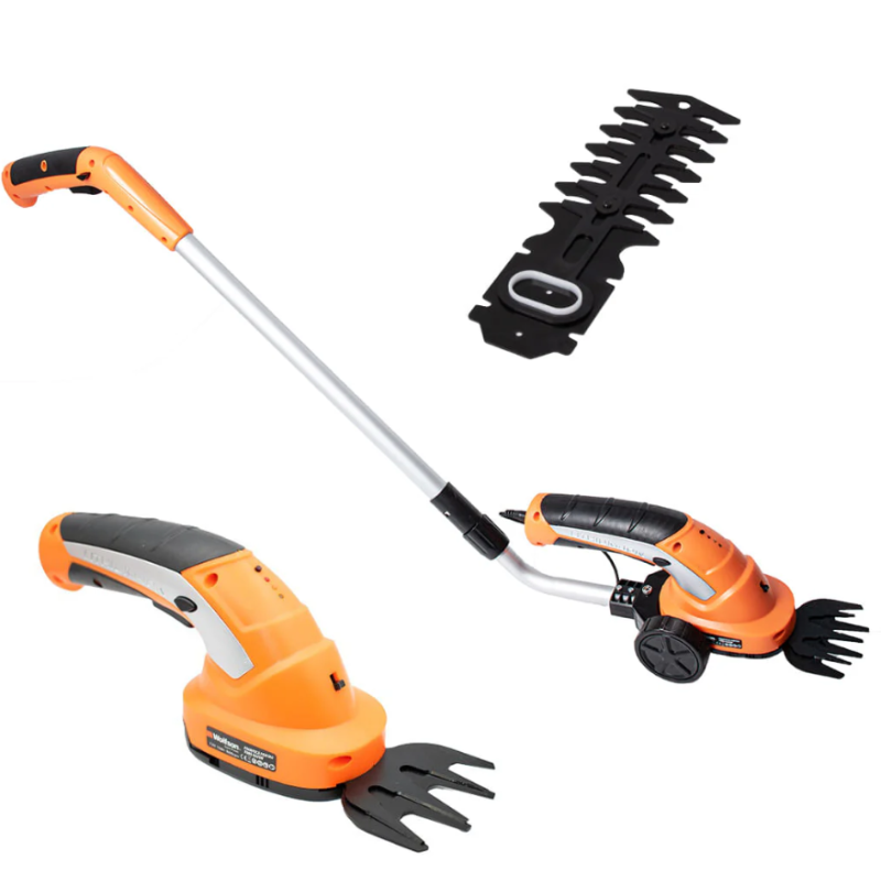 Masina de tuns iarba si gardul viu cu tija si baterie Wolfson - 7.2V, 1.5Ah