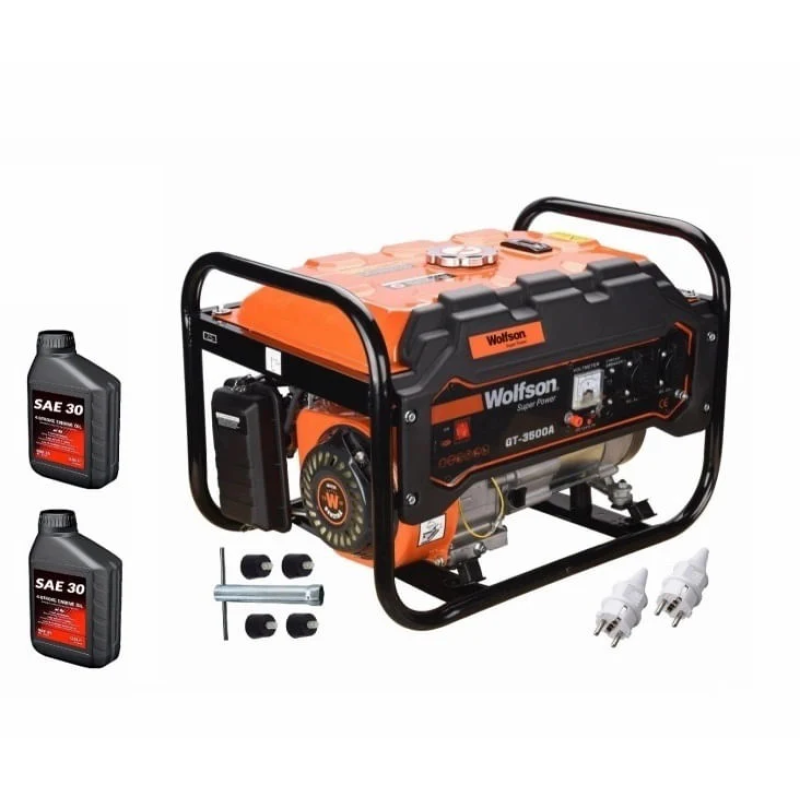 Generator de curent WOLFSON GT-3500A - 2600W, 7 CP, AVR + 2 ulei 0.6L