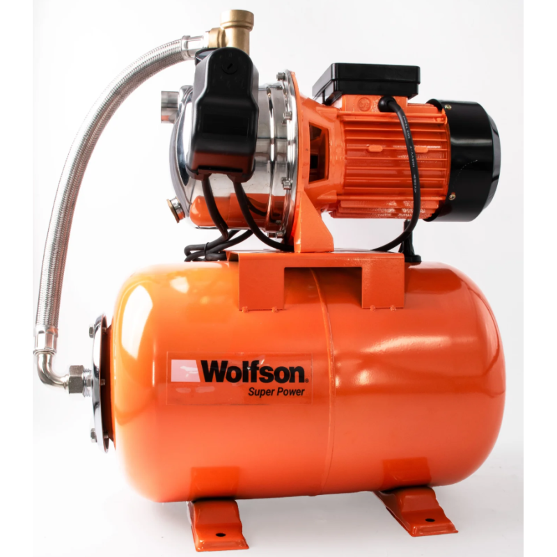 Hidrofor cu cap de inox Wolfson 800-3C, 800W, 24L, 3200 l/h