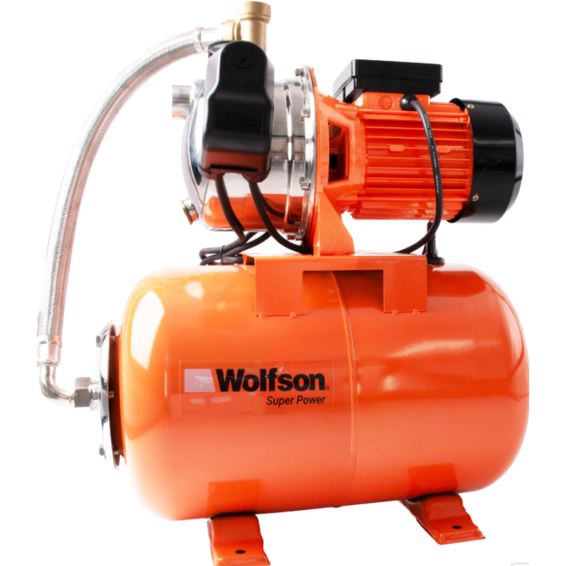 Hidrofor cu cap de inox Wolfson 800-3C, 800W, 24L, 3200 l/h