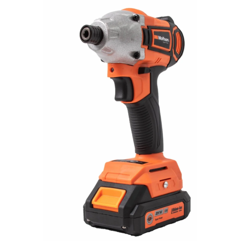 Masina de insurubat cu impact cu acumulator Wolfson - 21V-2.0Ah, 2 acumulatori, Hex 1/4