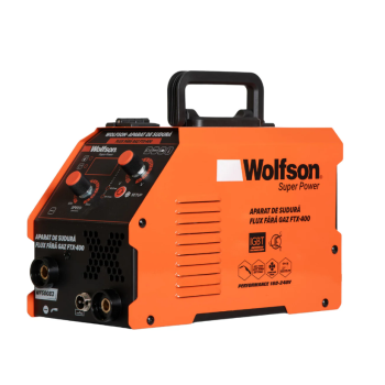 Aparat de sudura Wolfson FTX-400, flux fara gaz MIG, MMA