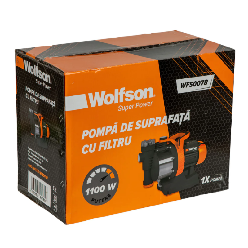 Pompa de suprafata centrifugala apa curata Wolfson JET-100L