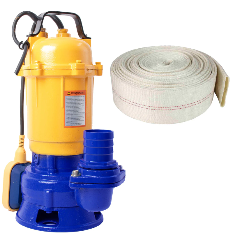 KAMRAD - POMPA SUBMERSIBILA APA MURDARA TP-3100 cu furtun 20m Wolfson