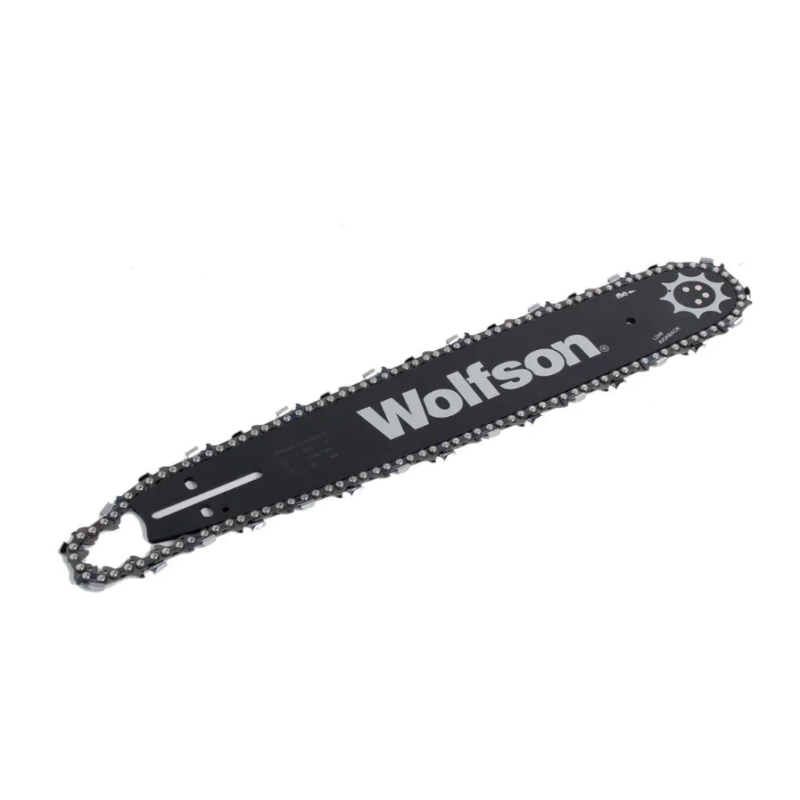Set Lama si lant Wolfson pentru motofierastrau, 3/25, 38cm, 15, 32 dinti taietori, 64 zale, canal 1.5mm