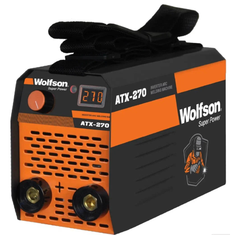 Aparat de sudura WOLFSON ATX-270, MMA 120A, Invertor tehnologie inalta + Manusi de sudura, Coltare magnetice sudura