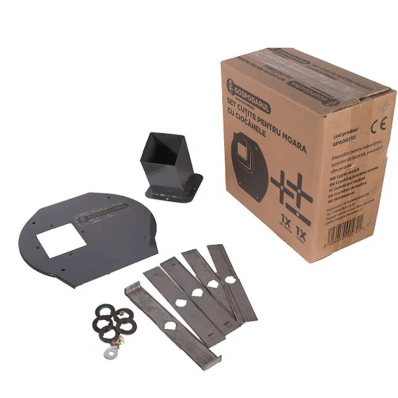 Moara pentru cereale Wolfson cu suport metalic - 2in1, 2700W, 200kg/h + accesoriu furaje