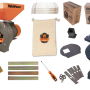 Moara pentru cereale WOLFSON - 2in1, 2700W, 100 CUPRU, 200kg/h + accesoriu furaje, fructe si legume