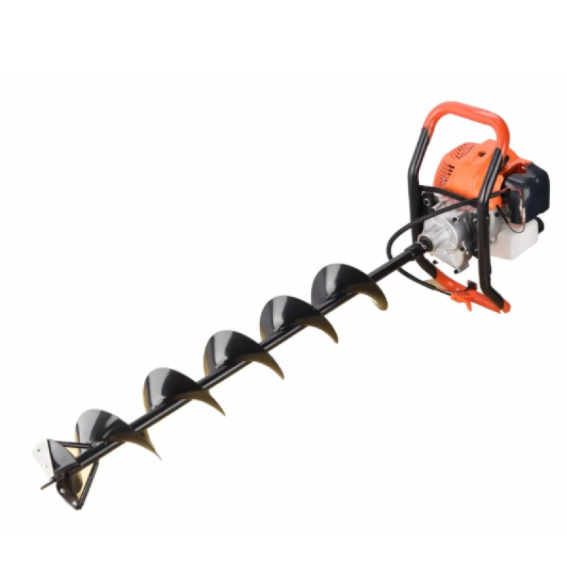 Motoburghiu de pamant WOLFSON STB-520, 1470W, 3 burghie incluse 100, 150 si 200mm + 3 ulei rosu, 0.1L