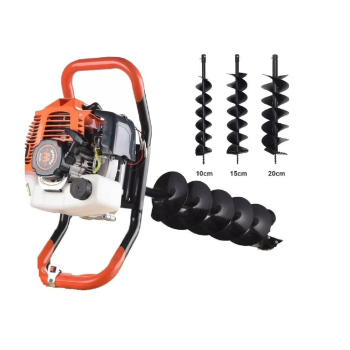 Motoburghiu foreza de pamant WOLFSON STB-520, 1470W, 3 burghie incluse 100, 150 si 200mm