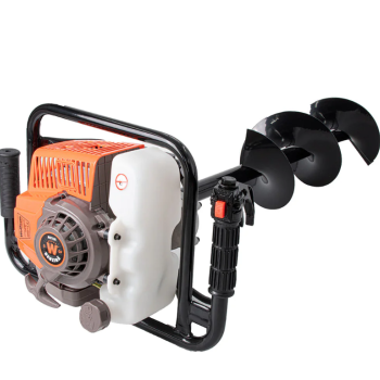 Motoburghiu foreza de pamant Wolfson STB-630, 3CP, 63cc, 3 burghie incluse 100mm, 150mm, 200mm