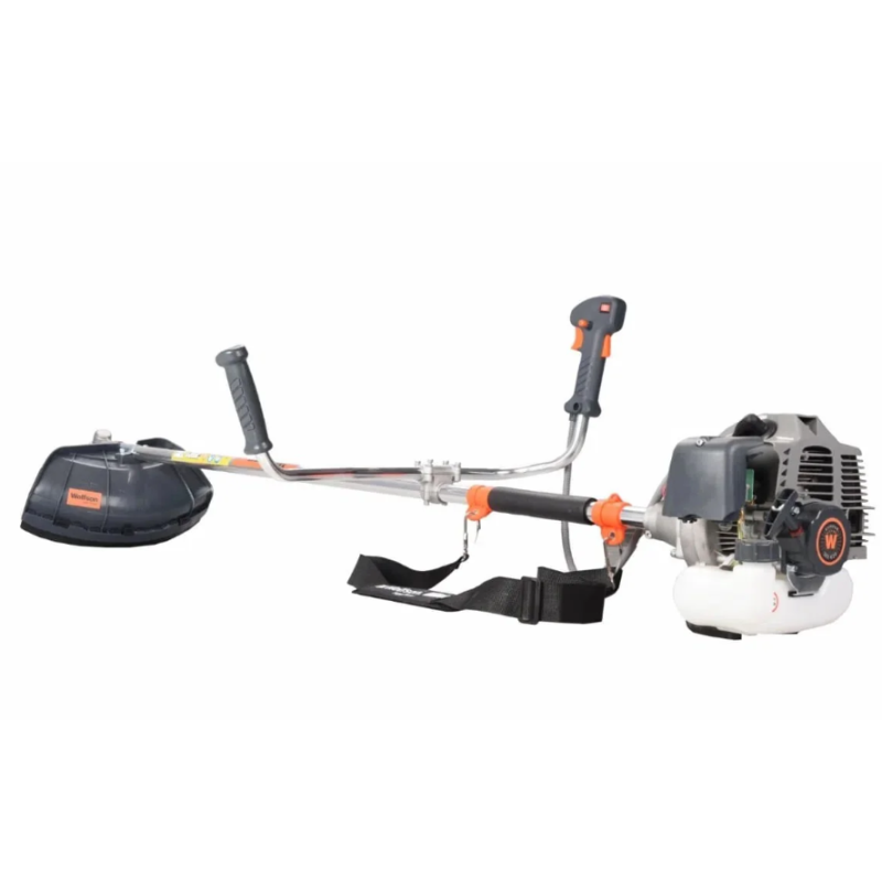 Motocoasa profesionala WOLFSON TRX-620, 2 CP, 8 accesorii, ham confort, 3 sticle de ulei rosu + foarfeca taiere via