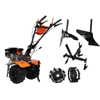 Motocultor Wolfson Imperio 8001, 8 CP, cu far si accesorii plug, rarita, roti de transport 6,50X8, roti metalice, prasitoare