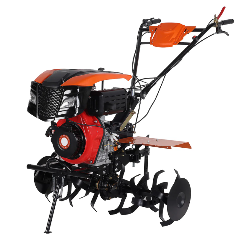 Motocultor DIESEL Wolfson Imperio 11 CP, cu far si roti de transport 500x12