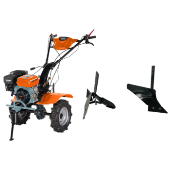 Motocultor pe benzina Wolfson Imperio, 8CP, 212cc, cu plug, rarita, roti de transport 4,00X8