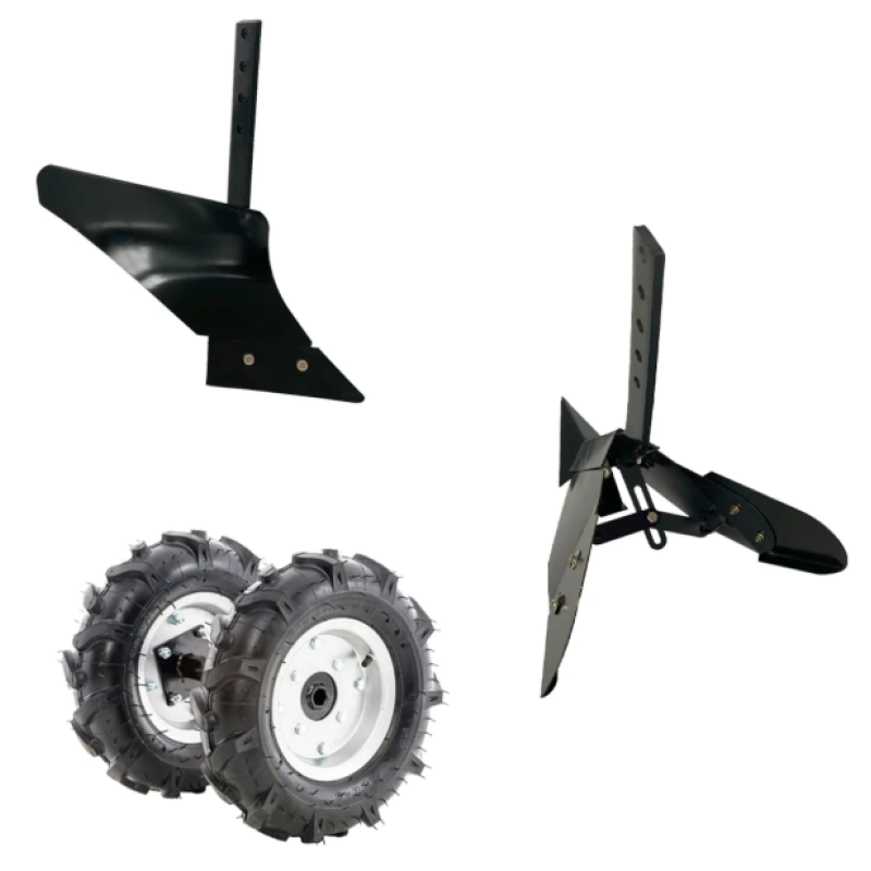 Motocultor pe benzina Wolfson Imperio, 8CP, 212cc, cu plug, rarita, roti de transport 4,00X8