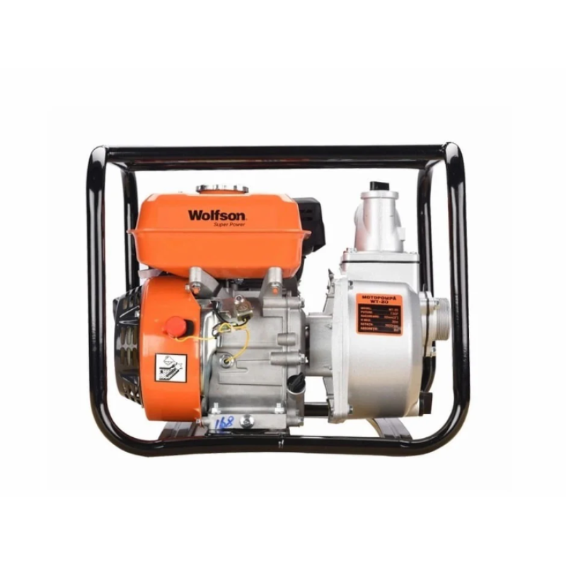 Motopompa apa WOLFSON WT-20, 2 toli, 6.5CP, 27000 lh
