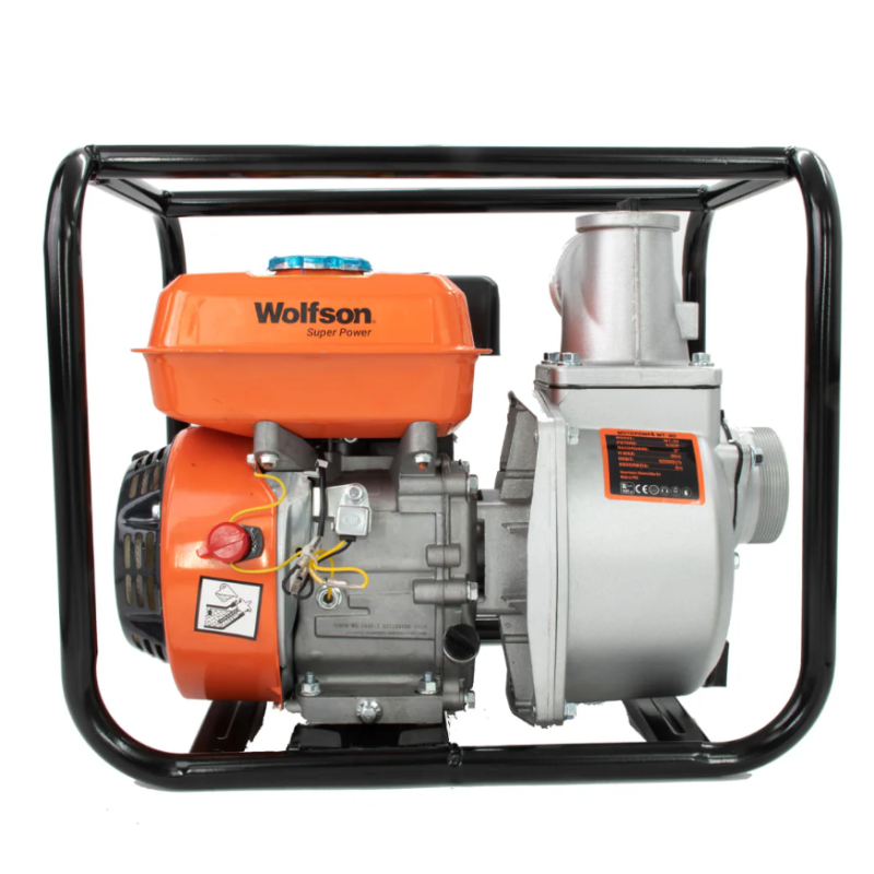 Motopompa apa WOLFSON WT-30, 3 toli, 6.5CP, 60000l/h