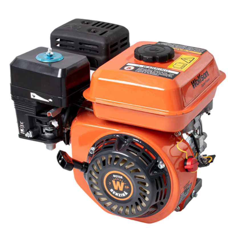 Motor benzina WOLFSON GTX-200, 7 CP, 4 Timpi OHV 170F, ax cu pana 20mm, fulie dubla inclusa